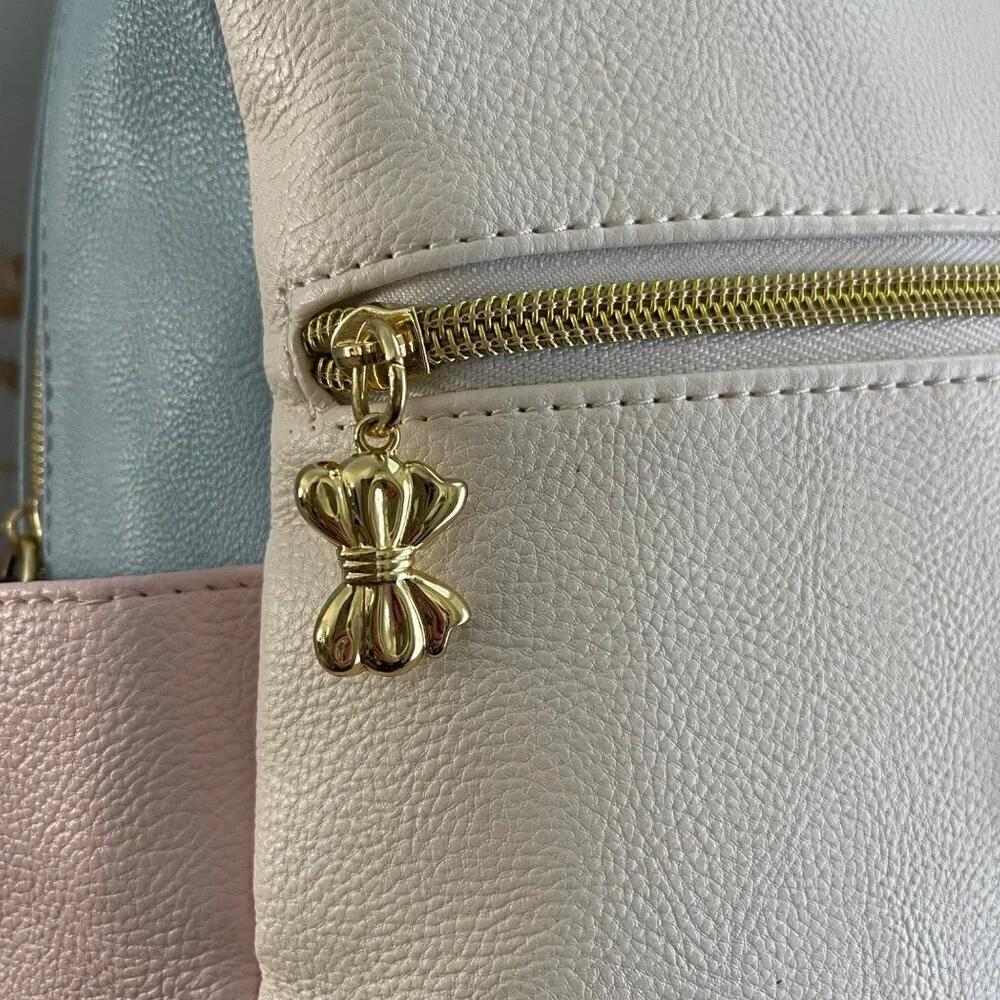 Betsey Johnson Floral Appliqué Mini Backpack Pastel Colorful Kawaii Whimsical - Picture 5 of 14